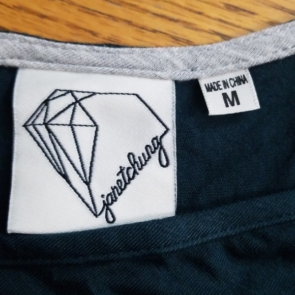 Janetchung  Teal Long Blouse - Picture 4 of 4